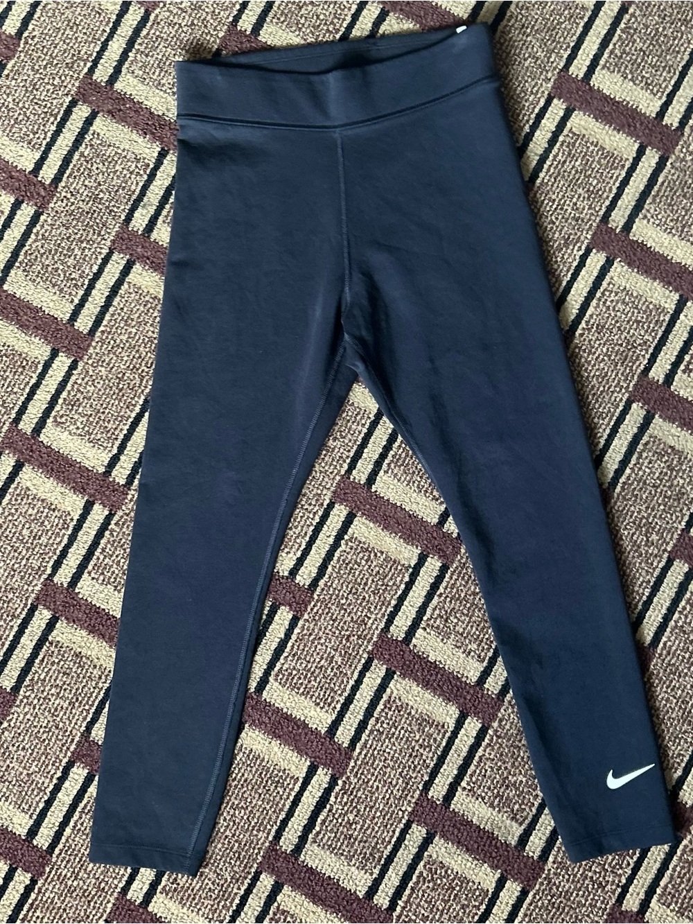 Nike Black Leggings with White Swoosh